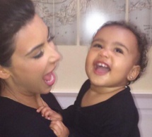 kim Kardashian, toute heureuse avec sa fille North West