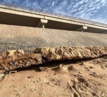 Photos : Le pont de Cambérène subit déjà, les assauts des vagues dévastatrices