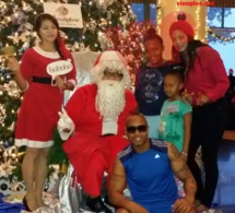 Le couple El Hadj Diouf et Valérie ont fêté noël au Malaisie avec leurs enfants. Regardez