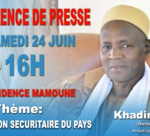 Khadim Diop, un ancien Major de Gendarmerie à la retraite et vétéran des Nations Unies, appelle à un conférence de presse au Sénégal ce samedi à la Résidence Mamoune