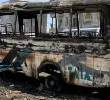 Thiès : Trois bus Tata incendiés au cocktail molotov