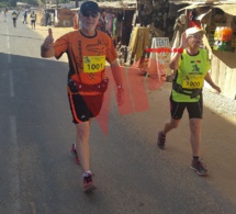 Le Pdg d'Eiffage,Gérard Senac  et son épouse en mode marathon