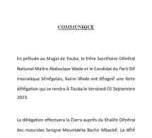 MAGAL TOUBA: Une forte délégation de Maitre Abdoulaye Wade et son fils Karim du PDS à Touba ce vendredi