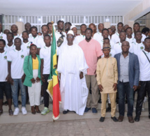 CEREMONIE DE REMISE DU DRAPEAU A L’EQUIPE NATIONALE DE FOOTBALL DES SOURDS POUR LA COUPE DU MONDE EN MALAISIE