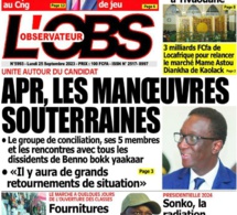 La Revue De La Une Des Journaux De Ce Lundi 25 Septembre 2023. Li Gën A Fës Tay !!!