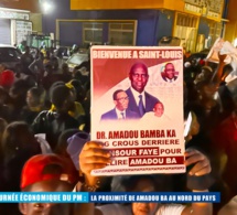 Saint-Louis : L'arrivée du Premier ministre Amadou Bâ dans la ville tricentenaire