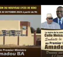 Le PM Amadou Ba inaugure le nouveau lycée de Koki