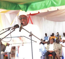 Dicours du Président Macky Sall au lancement des travaux du tronçon routier Dinguiraye-Nioro-Keur Ayib,