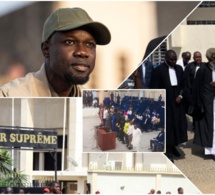 URGENT-Verdict sur Sonko à la Cour suprême, la séance suspendue, les avocats de Sonko&amp;de l'état sont