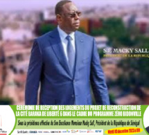 Programme Zéro bidonville urbain : Le Président Macky Sall inaugure demain, les premiers logements de la cité Baraka