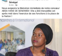 Absa Hane de Seneweb blessée et sous arrestation : La Convention des Jeunes Reporters du Sénégal exige sa libération