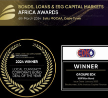 Le Groupe EDK triomphe aux Bonds, Loans &amp; ESG Capital Markets Africa 2024