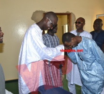 L'homme d'affaires Cheikh Amar un fervent talibé en visite de courtoisie chez Serigne Cheikh le fils de son guide Serigne Saliou à Boustane.