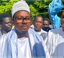 Korité 2024: Arrivée de Serigne Bassirou Mbacké Abdou Khadre, porte-parole du Khalife général des Mourides, à la grande mosquée de Touba