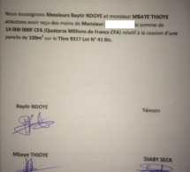 Affaire des maisons à la Cité Tobago: Le Pm Mohammed Dionne pris en flagrant délit de faux..chaque bénéficiaire a déboursé entre 15 à 20.000.000 FCfa. ( Documents)