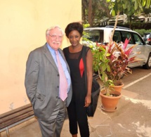 La patronne Site canalfranceinfos Afrique Roky Ghislaine Goudiaby en compagnie de Mr Pagano Ambassadeur de France à Dakar.