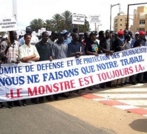 Les journalistes dans les rues et ruelles de Dakar le 31 juillet