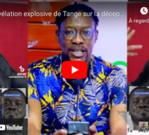 A. J-Révélation explosive de Tange sur la déception du régime de Diomaye -Sonko face à la jeunesse