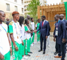 Photos-Video : Visite du Président de la République au village olympique à la rencontre des athlètes sénégalais engagés dans les JOP2024