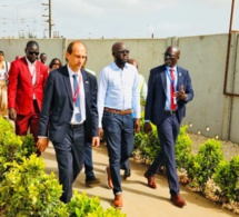 Photos : Malick Ndiaye, ministre des Transports, visite les installations du TER