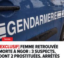 Femme retrouvée morte à Ngor : 3 suspects, dont 2 prostituées, arrêtés