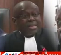 Mamadou Seck bâtonnier ordre des avocats teint un majestueux discours devant Diomaye et Sonko