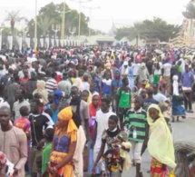 Image: La forte affluence des fidèles mourides Grande mosquée de Touba…