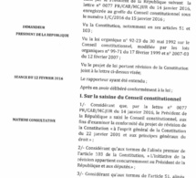 Projet de révision constitutionnelle:Ce que le Conseil constitutionnel a dit au président Macky Sall