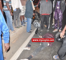 Les images de l'accident qui s'est produit ce samedi nuit en face la gendarmerie foire.