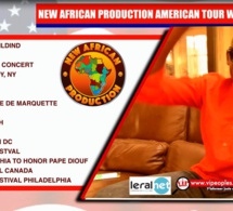 JOUR J - 19 NEW AFRICAN PRODUCTION AMERICAN TOUR: Pape Diouf &amp; Génération Consciente aux USA du 09 Juillet au 09 Août.