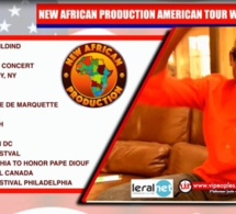 JOUR J - 03 NEW AFRICAN PRODUCTION AMERICAN TOUR: Pape Diouf &amp; Génération Consciente aux USA du 09 Juillet au 09 Août.