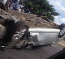 Accident spectaculaire sur l’autoroute à péage, axe Pikine- Thiaroye