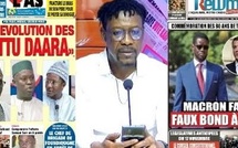 Revue des unes Sonko et Diomaye en sapeurs pompiers-Macron fausse BDF-Amadou fils de Macky à la une