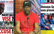 Revue des unes-Sonko Diomaye sous pression-Macky visé-defense de Farba accuse